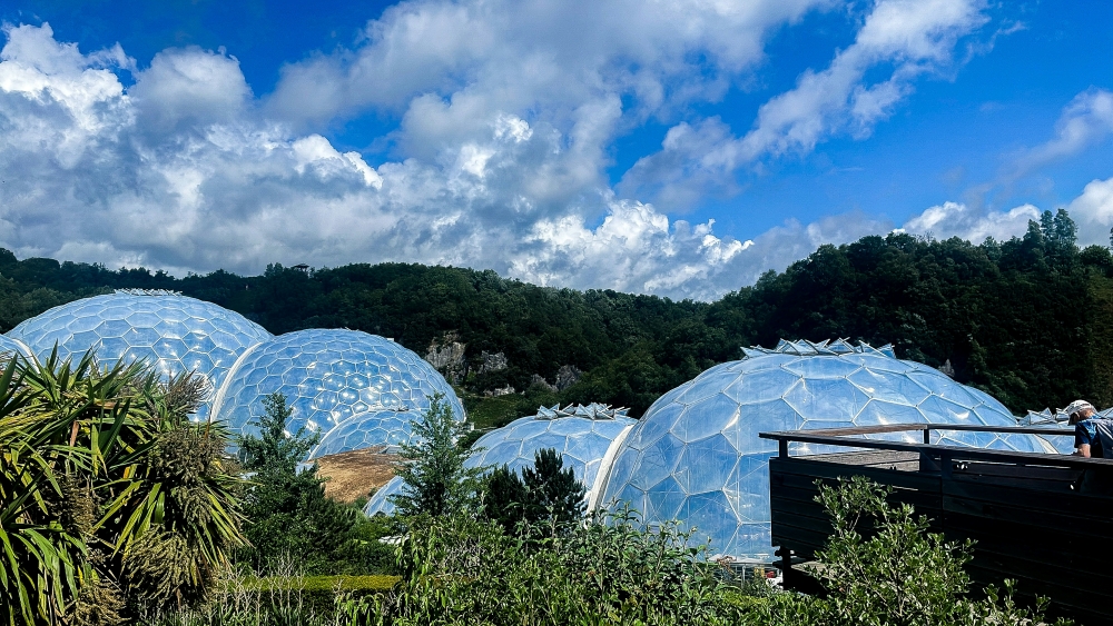 The Eden Project, built on a disused quarry in Cornwall (Photo by Kai Jones on Unsplash)